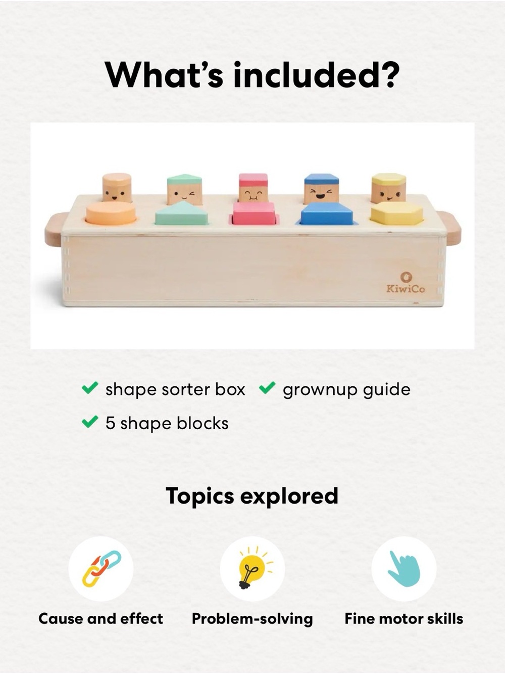 KiwiCo Pop-Up Shape Sorter Puzzle - Picture 16 of 16